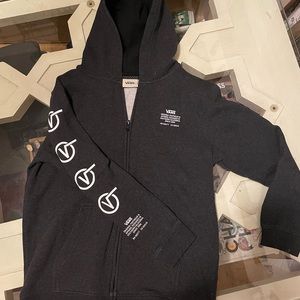 Vans zip up hoodie BOYS large